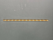 Load image into Gallery viewer, 1/4" Gold Coburn Striping with Black Borders