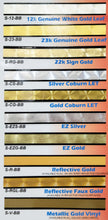 Load image into Gallery viewer, 1/2" Gold Coburn Striping with Black Borders