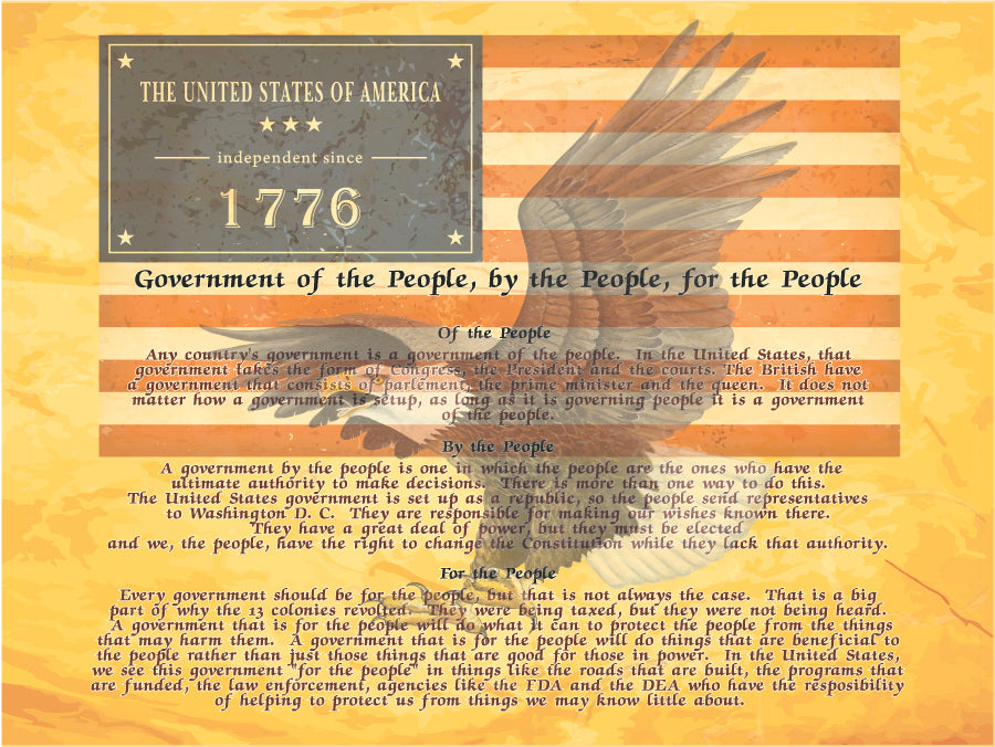 A Government of The People Tin Sign