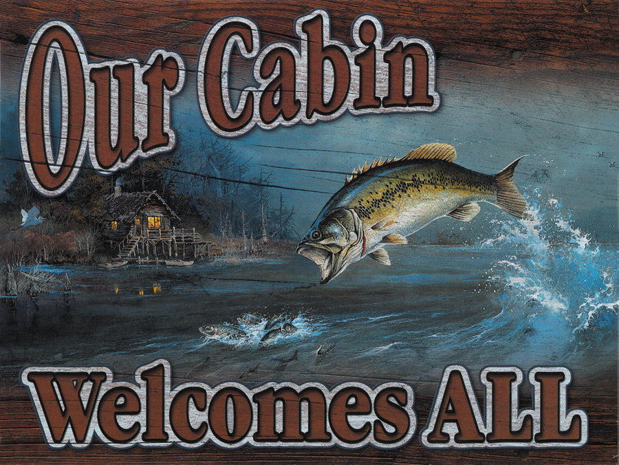 Our Cabin Tin Sign