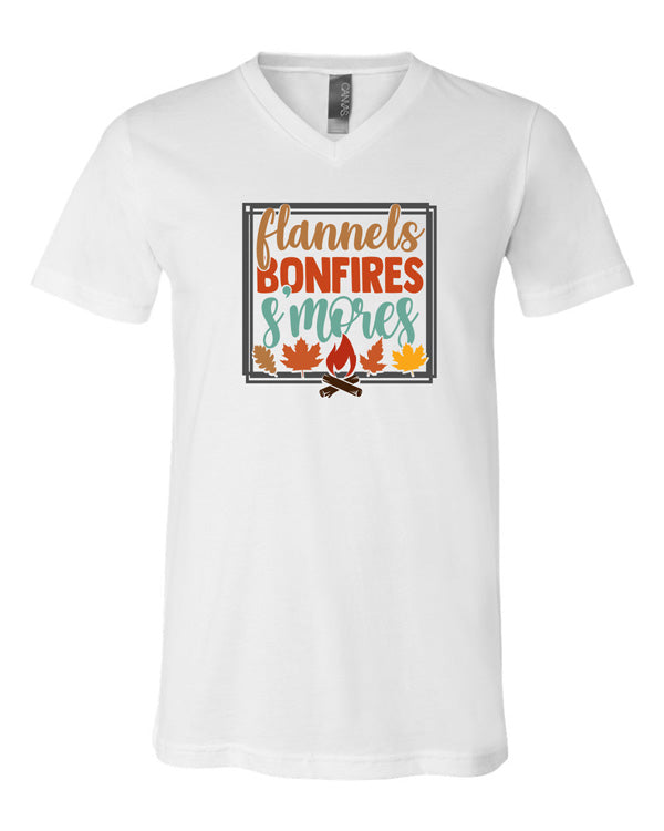 Flannels, Bonfires, Smores Graphic Tee