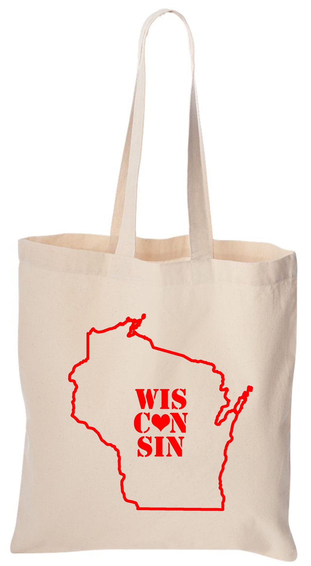 Wisconsin Heart Tote