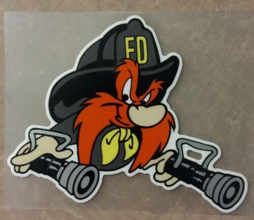Firefighter Yosemite Sam Decal 4.5