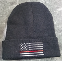 Load image into Gallery viewer, Thin Red Line Beanie
